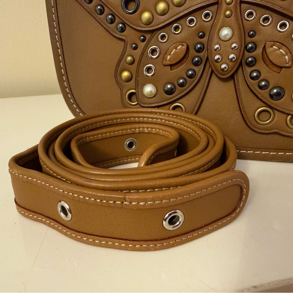 Butterfly-Studded Coach Crossbody Bag - Picture 13 of 15